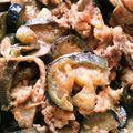 冬美☆'s cooksnap of when they made 豚バラ肉とナスの炒め煮 お弁当にも！.