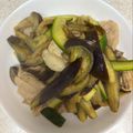 ゆこひな's cooksnap of when they made 味ぽん　豚バラと茄子の炒め物.