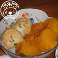 hasu19's cooksnap of when they made ほく❤ふわ❤つくねとかぼちゃの煮物.