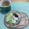 横浜まりん's cooksnap of when they made 超簡単☆白玉あんこ抹茶アイスのせ♬.