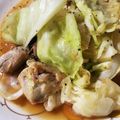 ｱｰﾁｬﾝﾏﾏﾁｬﾝ's cooksnap of when they made 鶏ももとキャベツのにんにく醤油炒め.