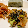 ばたみそーぱん☆'s cooksnap of when they made 香ばしい桜海老とアボカド、キムチの和え物.