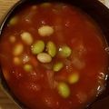 min☆___'s cooksnap of when they made 豆のミネストローネ♪簡単トマト缶水煮大豆.