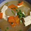 ちゃぎー's cooksnap of when they made 冷凍冬瓜と油揚げの味噌汁.