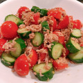 ねこ's cooksnap of when they made 簡単☆きゅうりとプチトマトのサラダ.