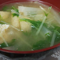あゆたっくん's cooksnap of when they made 水菜と大根と薄揚げのお味噌汁♪.