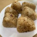 はるともかぁちゃん's cooksnap of when they made 簡単 冷凍焼きおにぎり.