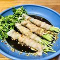 ねっちゃんっ's cooksnap of when they made 電子レンジで簡単☆豆苗もやしの豚バラ巻き.