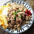 」りふ's cooksnap of when they made 焼き肉タレと挽き肉で味付け簡単チャーハン.