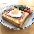 mayuyuキッチン's cooksnap of when they made ベーコンエッグチーズトースト.