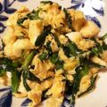 たろべちゃん's cooksnap of when they made ニラたまのサイコロはんぺん入り☆.
