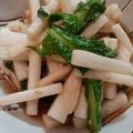 クックRJI165☆'s cooksnap of when they made わさび菜と山芋のシャキシャキサラダ.