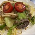 クック1DWX6D☆'s cooksnap of when they made 牛こま肉のあんかけ焼きそば.