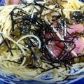 cyobindish's cooksnap of when they made 明太子と高菜漬のピリ辛☆和風パスタ.