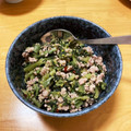 しましまあひる's cooksnap of when they made めちゃウマ！★野沢菜とひき肉の炒め物★.
