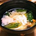 あ～ちゃんさ～ちゃん's cooksnap of when they made ある物入れちゃって～白だしで☆お吸い物.