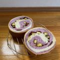 クックPKU79T☆'s cooksnap of when they made さつま芋ごろごろ❀黒胡麻入りメッシュパン.