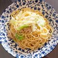 クックL8U9HI☆'s cooksnap of when they made 春キャベツとツナの豆乳クリームパスタ.