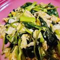 蝶香♪'s cooksnap of when they made 空芯菜と玉子の炒め物.