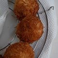 ゆきんこ９３４'s cooksnap of when they made サクほく！そうめん衣のさつまいもコロッケ.