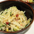 mi-bon's cooksnap of when they made もやしときゅうりの梅みそあえ.