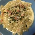 R2016's cooksnap of when they made スモークサーモンのクリームパスタ.