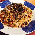 kaokaofood's cooksnap of when they made 混ぜるだけの納豆高菜パスタ☆.