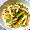 なおミール's cooksnap of when they made 塩昆布と大根、人参、きゅうりのピリ辛和え.