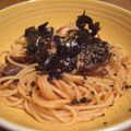 れのっち's cooksnap of when they made 明太子とキノコの和風パスタ.