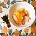 puniＫ's cooksnap of when they made 柿とかぶのサラダ.