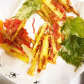 はるひやま's cooksnap of when they made サツマイモと紅ショウガのかき揚げ.