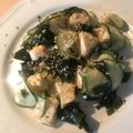 Yokchina's cooksnap of when they made モッツァレラとわかめのピリ辛お浸し.