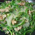 だぁしま's cooksnap of when they made 豚肉ピーマン春雨の中華煮.