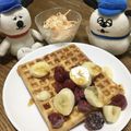 め目め's cooksnap of when they made カリカリ！フワフワ！！アメリカ風ワッフル.