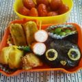 ねこしっぽ's cooksnap of when they made 靴下にゃんこのおにぎり✿キャラ弁.