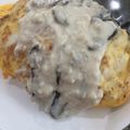 a0024755's cooksnap of when they made きのことベーコンのクリームオムライス.