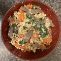 クック95KTGD☆'s cooksnap of when they made 簡単！ほうれん草とこんにゃくの白和え.