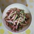 紅茶とチーズケーキ's cooksnap of when they made キュウリで簡単サラダ♪美味しさギョギョ！.