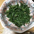 minminho's cooksnap of when they made 苦くない人参の葉っぱのお浸し.
