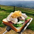 あいらんど0402's cooksnap of when they made ピザ風ホットサンド.