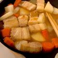 erihawaii's cooksnap of when they made 豚バラ肉ブロックと大根の味噌煮込み.