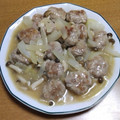 55才のおじさん's cooksnap of when they made 節約♡豚こま団子のとろみ炒め.