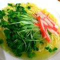 ユーロン's cooksnap of when they made かいわれもりもりラーメン.
