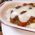 yukky☆mama's cooksnap of when they made 余ったカレーでチーズたっぷり焼きカレー.