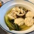kotorinpi's cooksnap of when they made 水菜と鶏つくねの豆腐鍋.