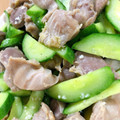 KAORULALA's cooksnap of when they made 砂肝ときゅうりのササッと炒め！.