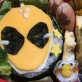 りーちゃんST's cooksnap of when they made 簡単！仮面ライダーゴースト＊キャラ弁.