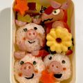 クック甘党。's cooksnap of when they made 簡単キャラ弁おかず：おおかみ.