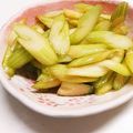 新妻あや's cooksnap of when they made セロリのお漬物.