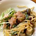 spr's cooksnap of when they made レンジで簡単★豚肉とナスの味噌焼きそば.